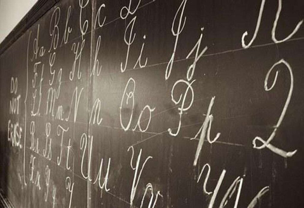 cursive alphabet