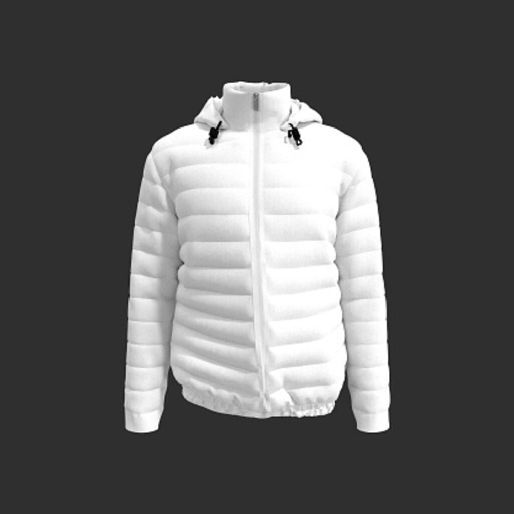 brown puffer jacket