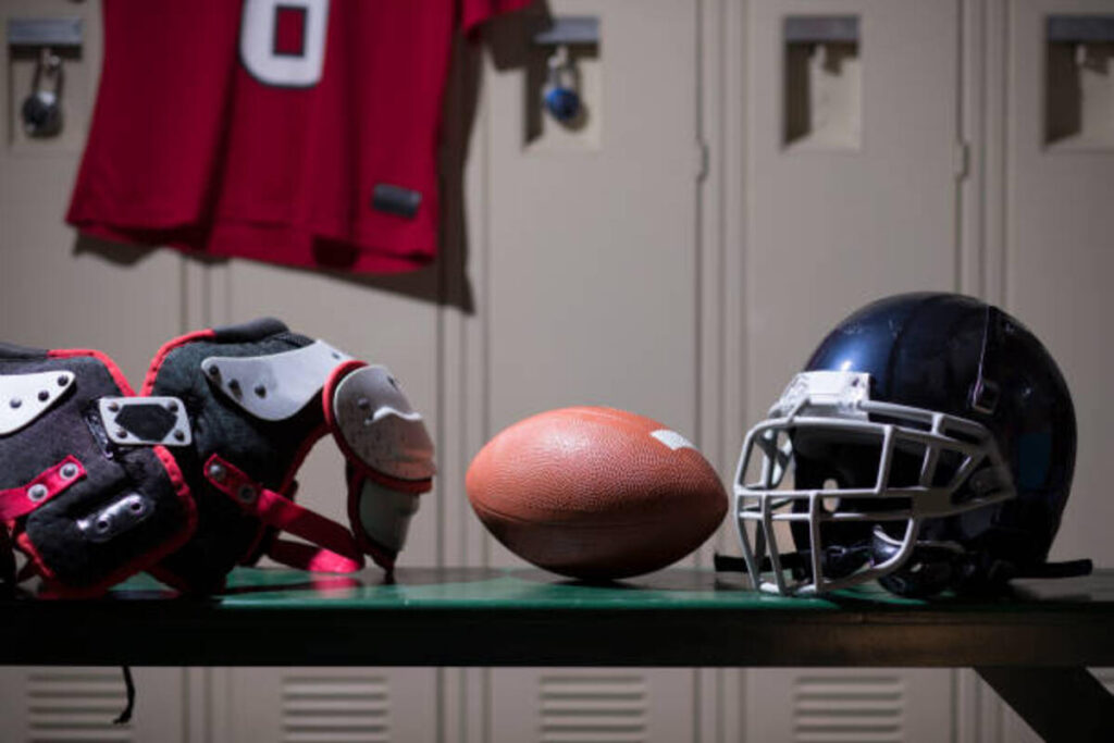 High School Football Helmets