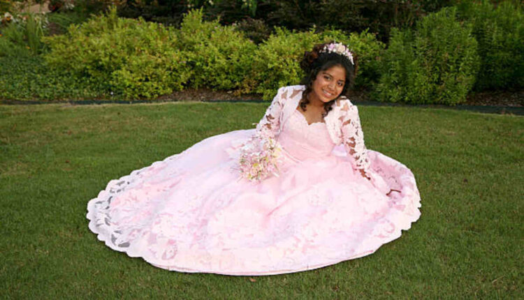 Rose Gold Quince Dress From Princesa by Ariana Varaby Ariana Vara