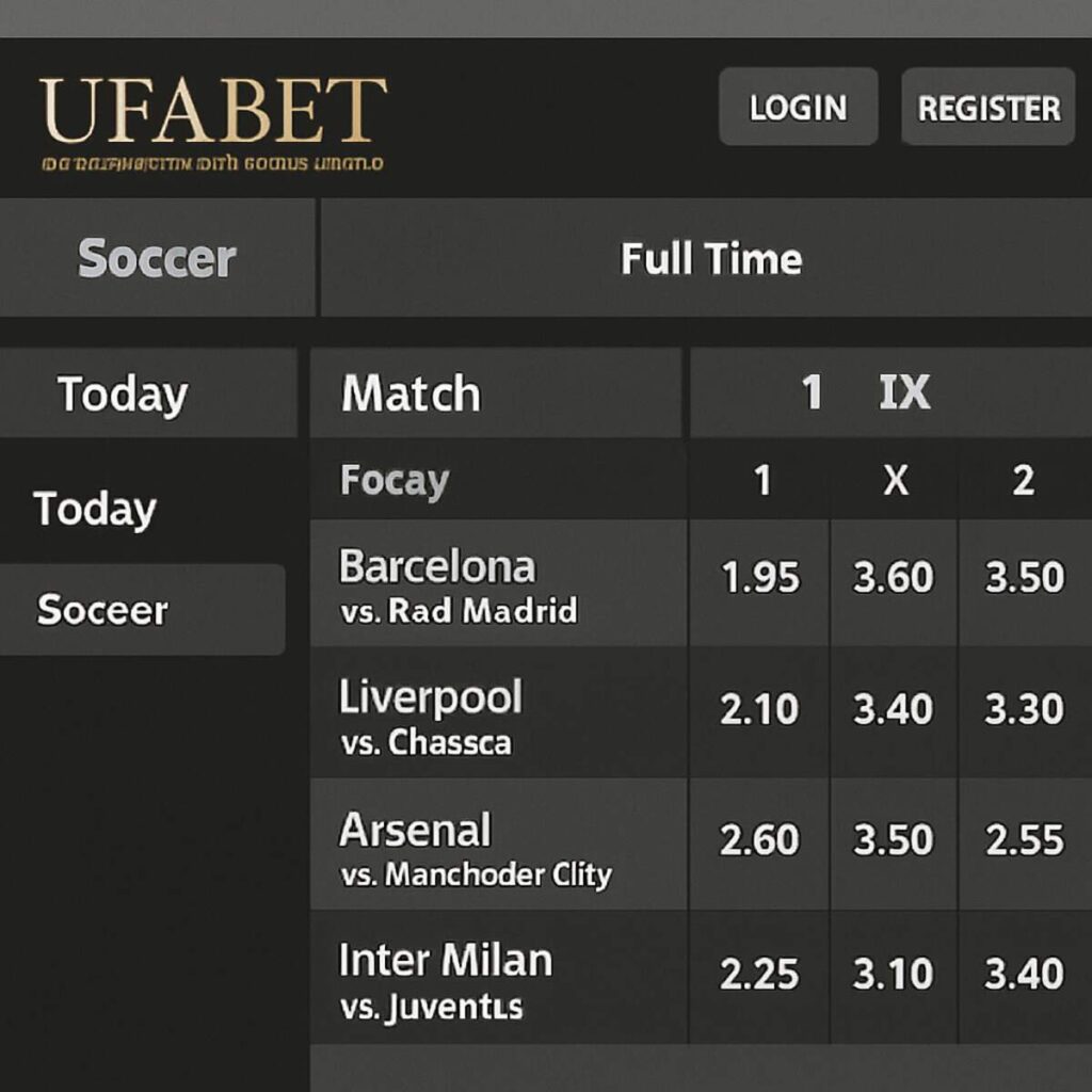 UFABET เข้าสู่ระบบเว็บตรง